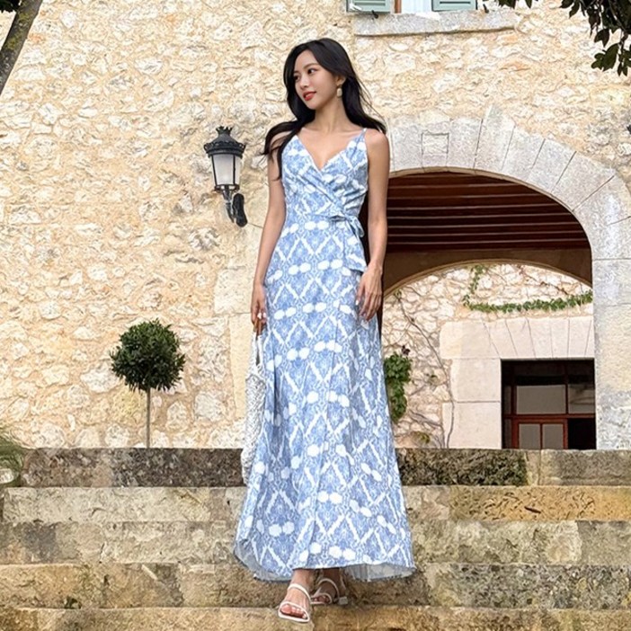 에스닉 맥시 랩 원피스 SM