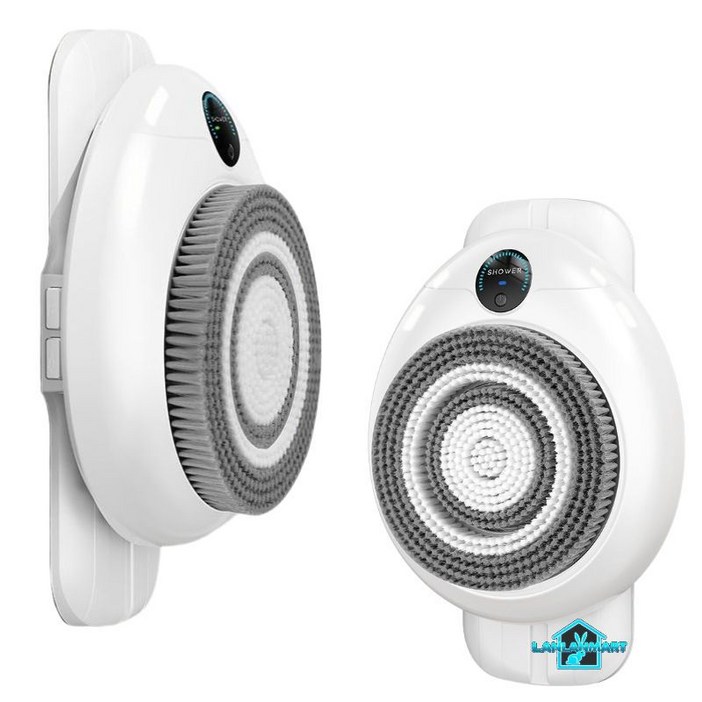 자동 등때밀이 벽걸이형 기계 전동 가정용 등밀이 때밀이 목욕 욕실 셀프등밀이 세신기, 하얀색