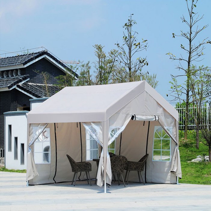 캐노피 천막 텐트 몽골 캠핑 야외용 포장마차 옥상 테라스 바람막이