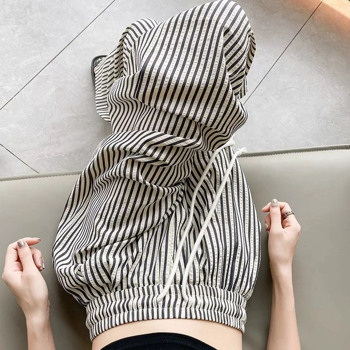 smile morli 시원한 스트라이프 와이드 바지 여성 팬츠