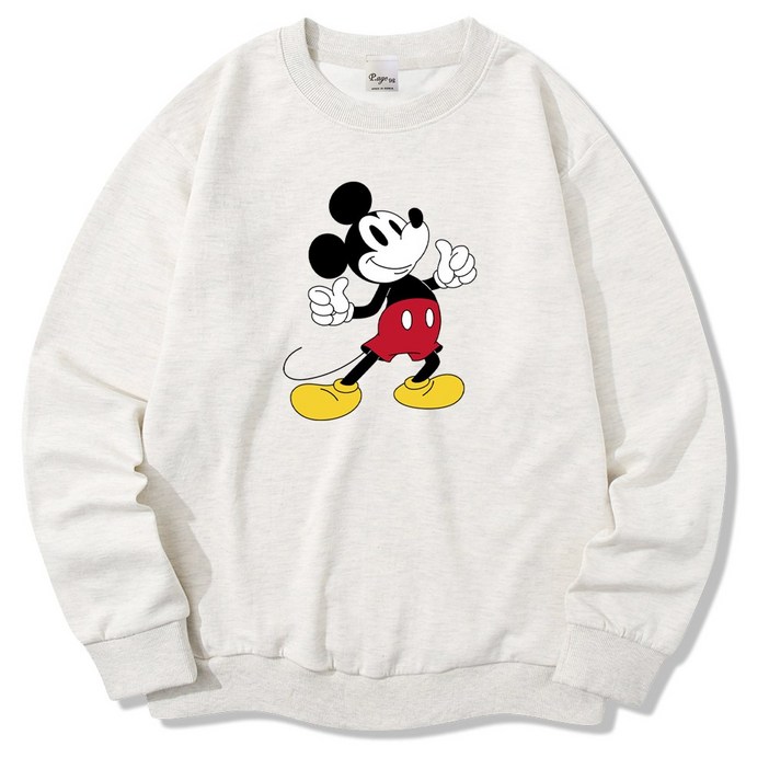 일루소 남녀공용 디즈니 스탠딩미키 맨투맨