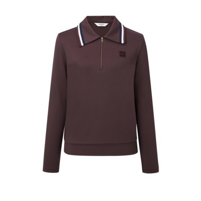 헤지스 여성 하프집 슬림핏 카라티