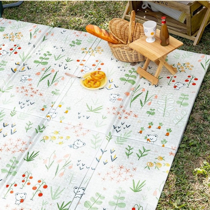 파크론 네이처코코 디자인 특대형 폴딩 이너 캠핑매트 200x180