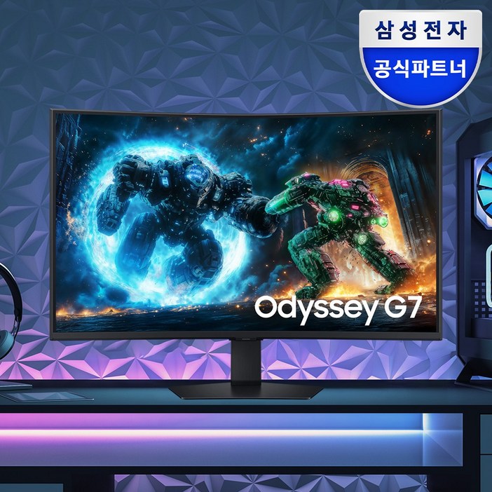 2025 삼성 오디세이 G7 G75F LS37FG750EKXKR 4K UHD 165Hz 커브드 게이밍 모니터 네이버 희망일배송, LS37FG750EKXKR, 92.7cm