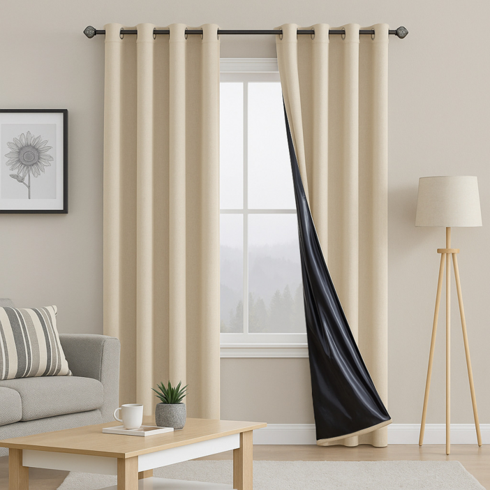 99.99 완벽암막 사계절 고중량 암막커튼 아일렛형 2개입