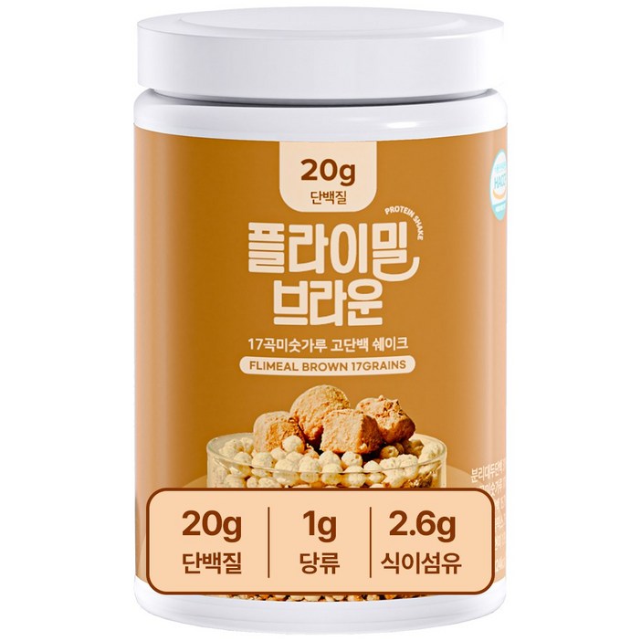 플라이밀 단백질 쉐이크 브라운 미숫가루맛 대용량