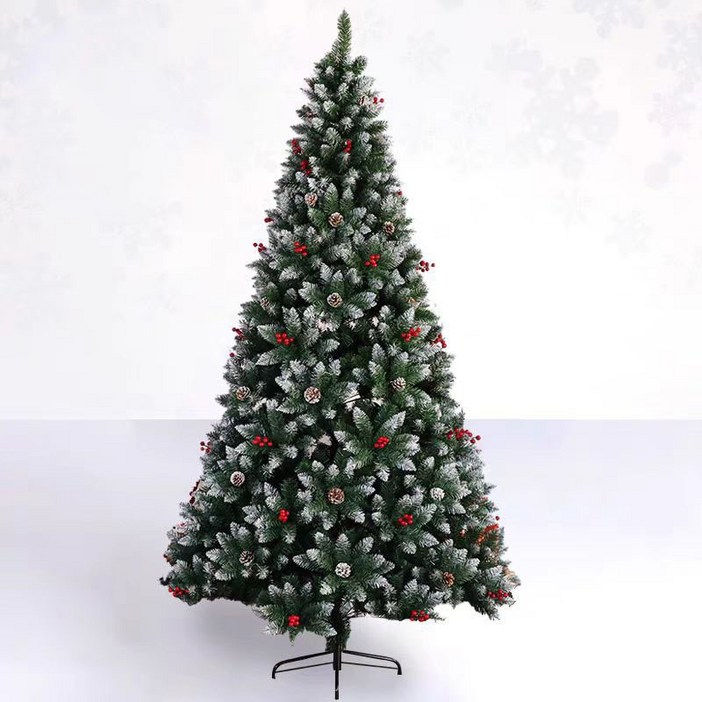 하와즈 1.2cm 1.8cm크리스마스 눈꽃트리 조립식 솔장식트리