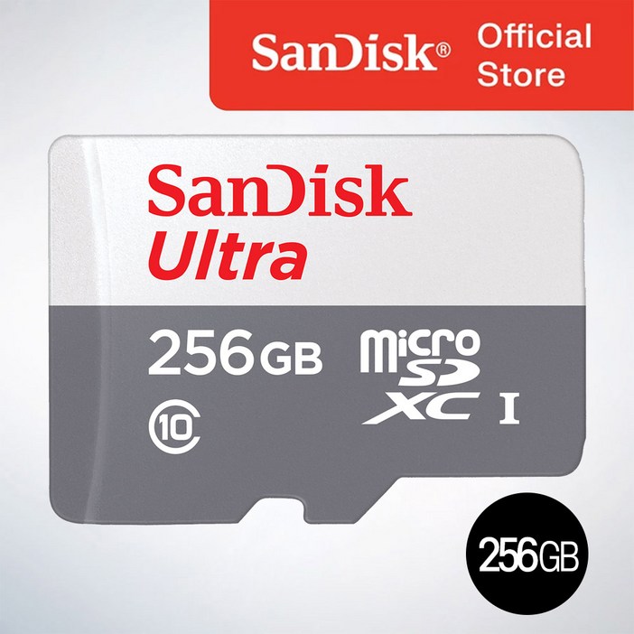 샌디스크코리아  공식인증정품  마이크로 SD카드 SDXC ULTRA 울트라 QUNR 256GB