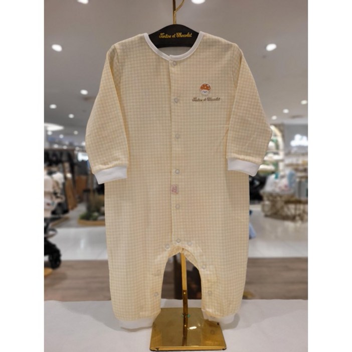 쇼콜라 체크우주복 TNNWQX007U공용가을겨울실내복출산백일선물