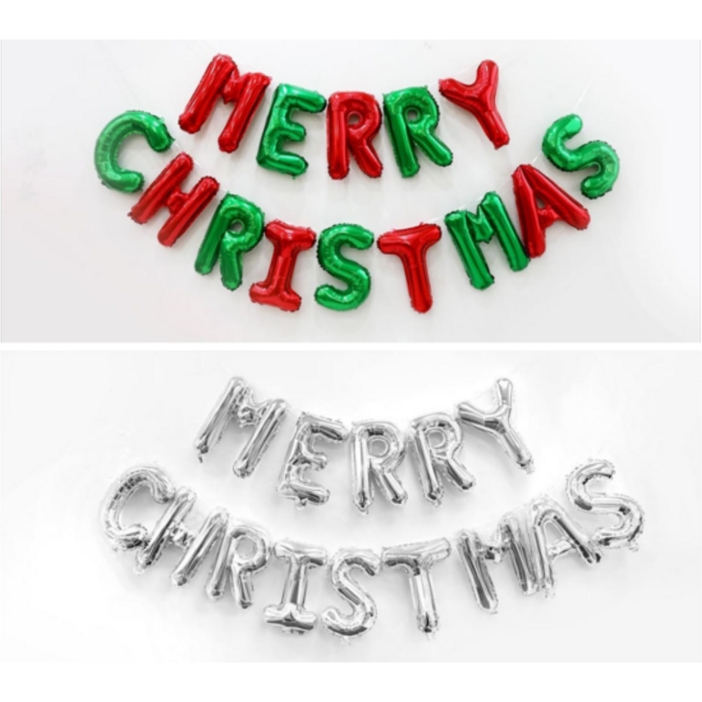 은박풍선세트 MERRY CHRISTMAS 2color