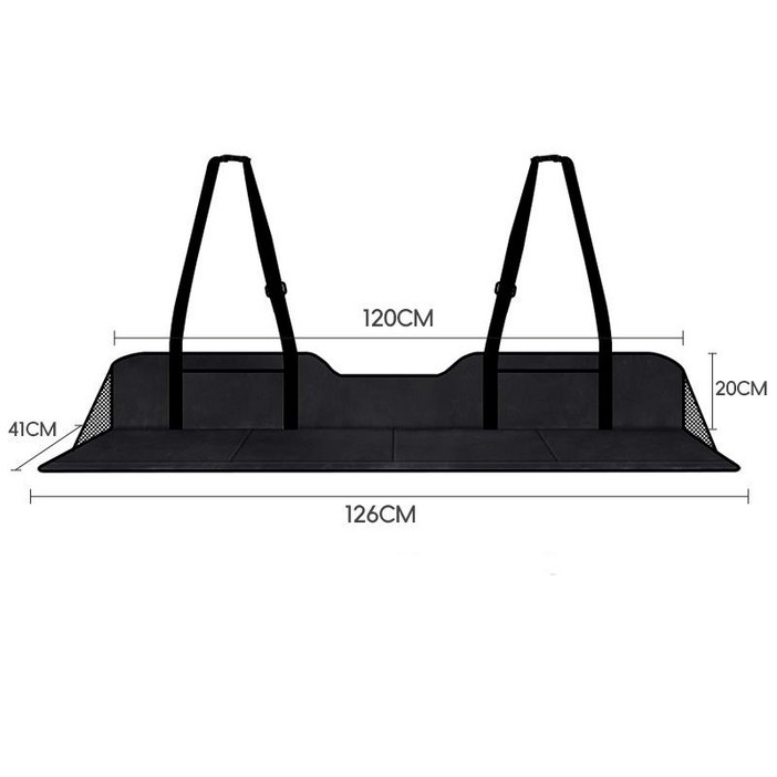 라이프 이지 뒷좌석 평탄화 확장보드 차박매트 2세대  수납가방 세트, 블랙