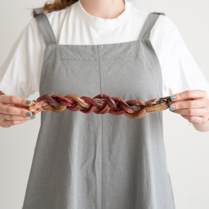 견수성찬 오래먹는 강아지간식 소우신 한우꽈배기 3줄 우스틱, 1개