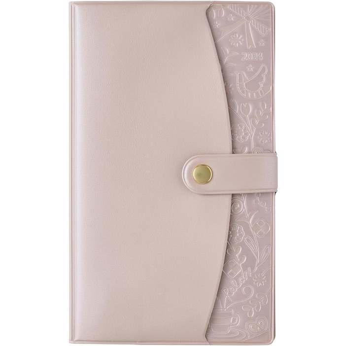 2024년 스케쥴러 능률 페이젬 패밀리 수첩 월간 파우치 그레이지 2786 2023년 12월 시작 일본 직배송