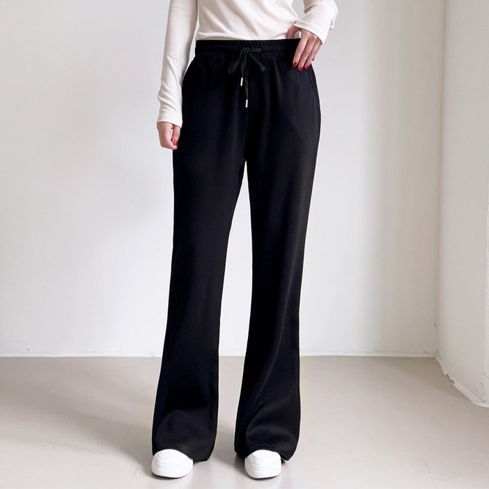 에이플심플 가을 여성 트레이닝바지 스판 부츠컷 팬츠