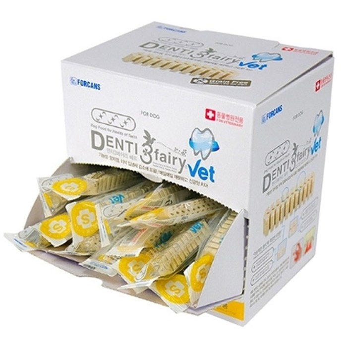 포켄스 덴티페어리 VET 베트 S 50p 기능성 덴탈껌 대용량, 입냄새 치석 제거, 430g, 1개