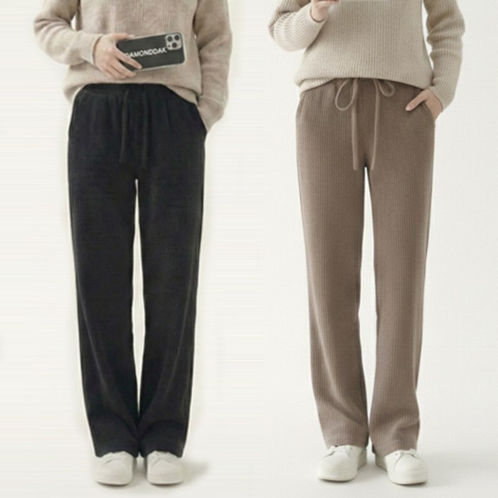 다몬딱 여성 골덴 코듀로이 팬츠 바지 여자