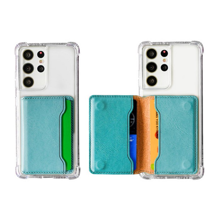 하이셀 트래블러 컬러 카드지갑 젤리케이스 갤럭시 폴드6 폴드5 폴드4 폴드3 폴드2 투명 젤하드 범퍼 인조가죽 카드 6장 수납 스탠딩