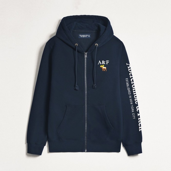 아베크롬비 남성용 후드 집업 가을 겨울 남자 짚업 후디 재킷 Abercrombie  Fitch