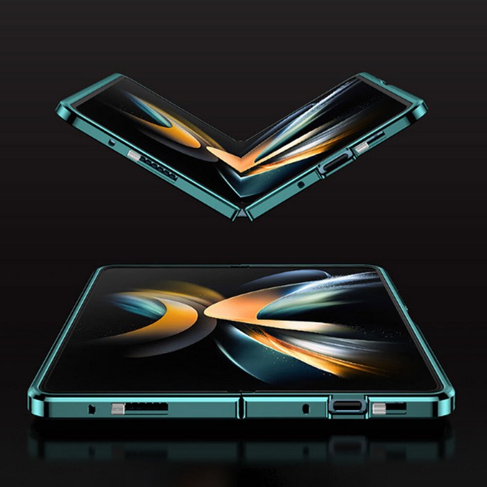 갤 겔럭시 Z폴드4 fold4 폴드4 사생활보호 강화유리 메탈 풀커버 핸드폰 케이스