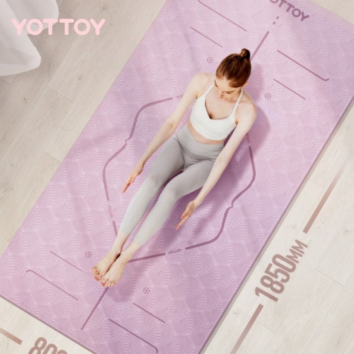 YOTTOY 요토이 리얼 TPE 초대형 두꺼운 요가매트 1.2cm 빅사이즈 4가지컬러, 핑크, 1개