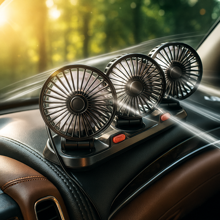 초강력 3방향 USB 차량용 선풍기 화물차 트럭 뒷자석 써큘레이터