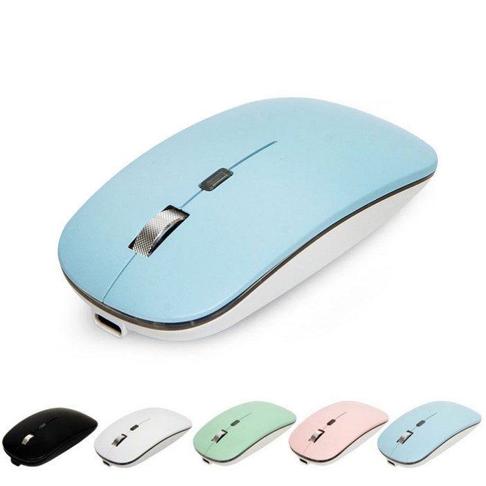 삼성 LG 그램 무소음 무선 블루투스 마우스, 핑크