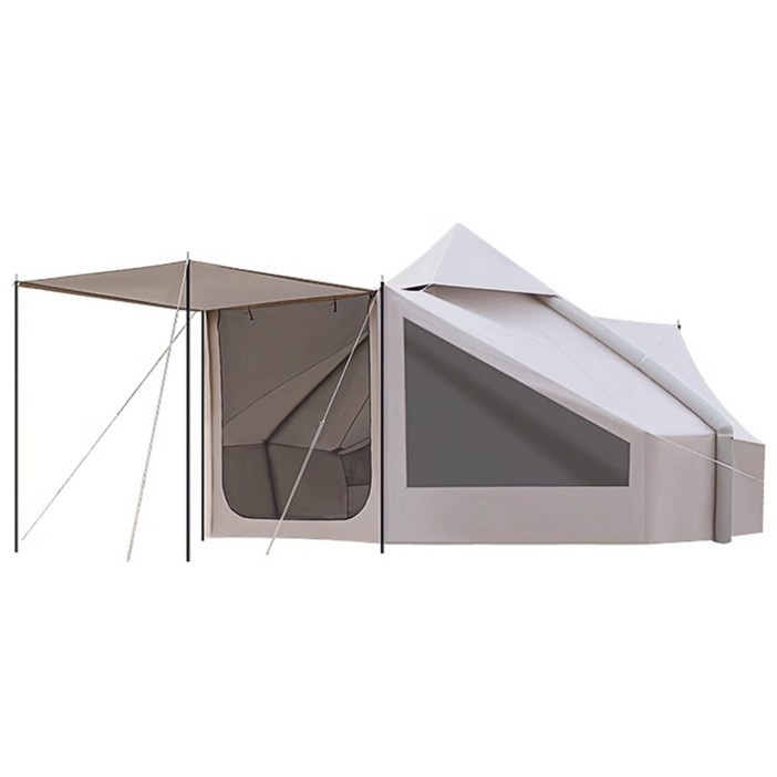 캠벨로 대형 에어텐트 원터치 그늘막 돔텐트 옥타곤 캠핑 자동 모기장 이너 경량 여름 사계절, 58인용, 카키색