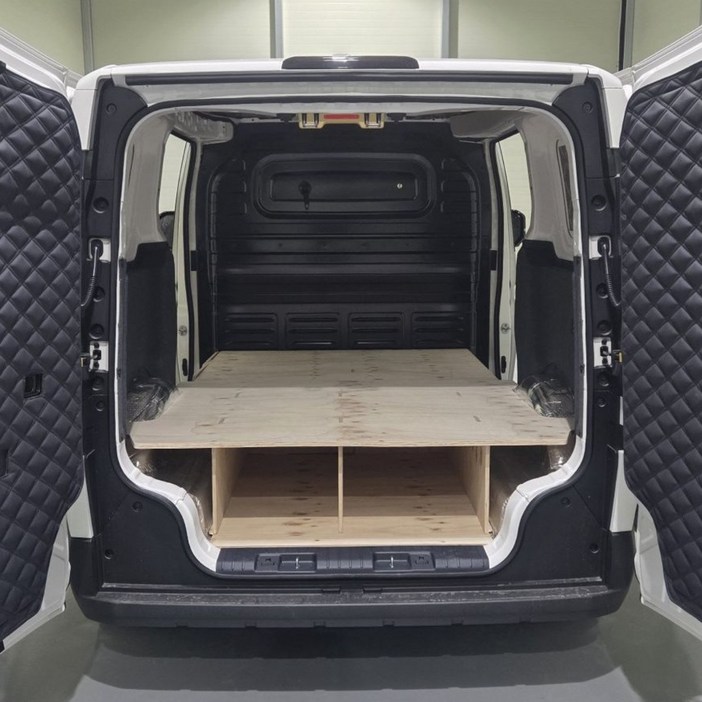 PV5 카고 바닥 평탄화 높이 300 차박적재 겸용, 미송합판, PV5 카고