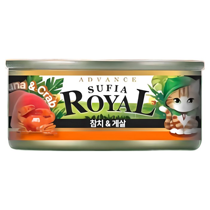 어드밴스 로얄 수피아 7종 85g x 60개입 고양이 캔 길냥이 통조림 간식, 85g, 60개, 수피아 참치게살 어드밴스 로얄 수피아 7종 85g x 60개입 고양이 캔 길냥이 통조림 간식, 85g, 60개, 수피아 참치게살