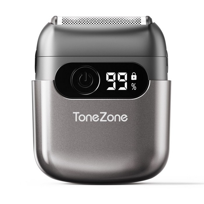 TONEZONE 미니 전기면도기 왕복식 360도밀착 피부자극적음 IPX7방수, 그레이, BG7181