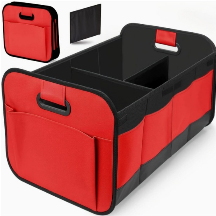 다용도 폴딩형 접이식 자동차 트렁크 정리 수납함 세차가방 60X37X31cm