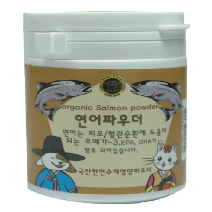 1+1 수제명가 웰펫 연어파우더 반려동물영양제, 피부/피모, 100g, 2개