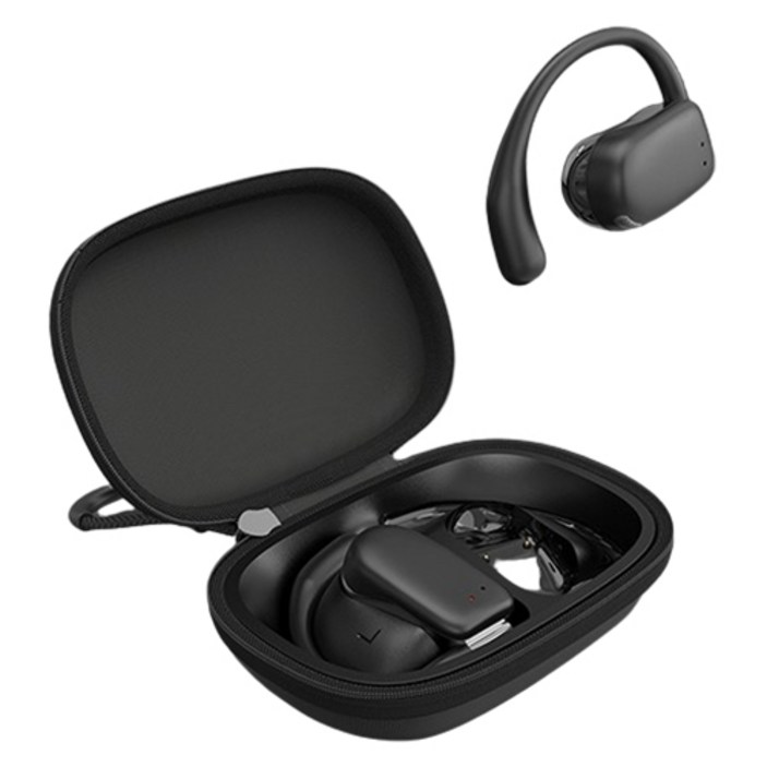 엠지텍 이어프리오픈 오픈형 블루투스 이어폰, 단일상품, BLACK, 10시간, 방수가능, 단일상품, BLACK