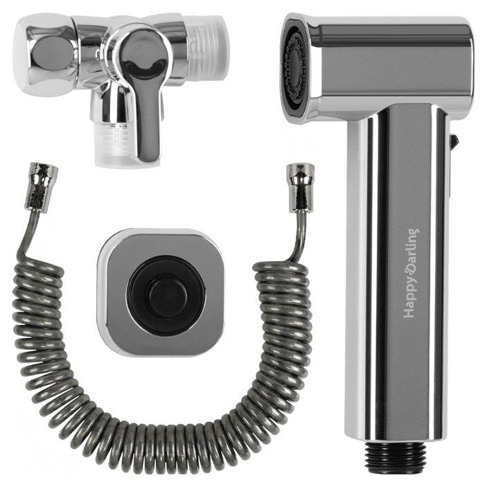 해피달링 다용도 욕실 스프레이건 베란다 호스 청소건 세트