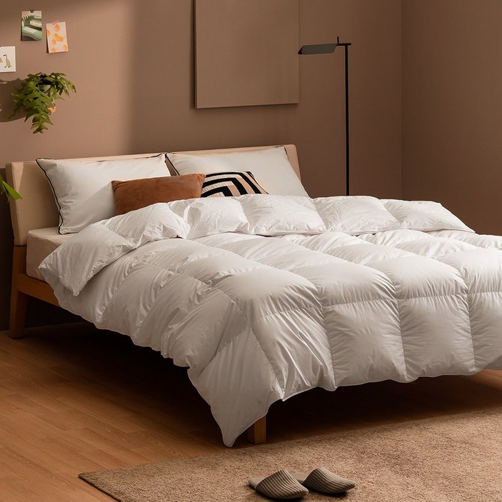 제로어클락 스탠다드 구스다운 호텔 이불 1000g, 아이보리화이트