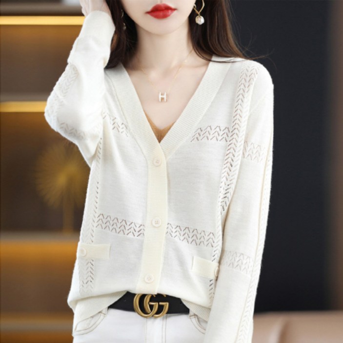 안다로미 여성용 베리스웨터 가디건