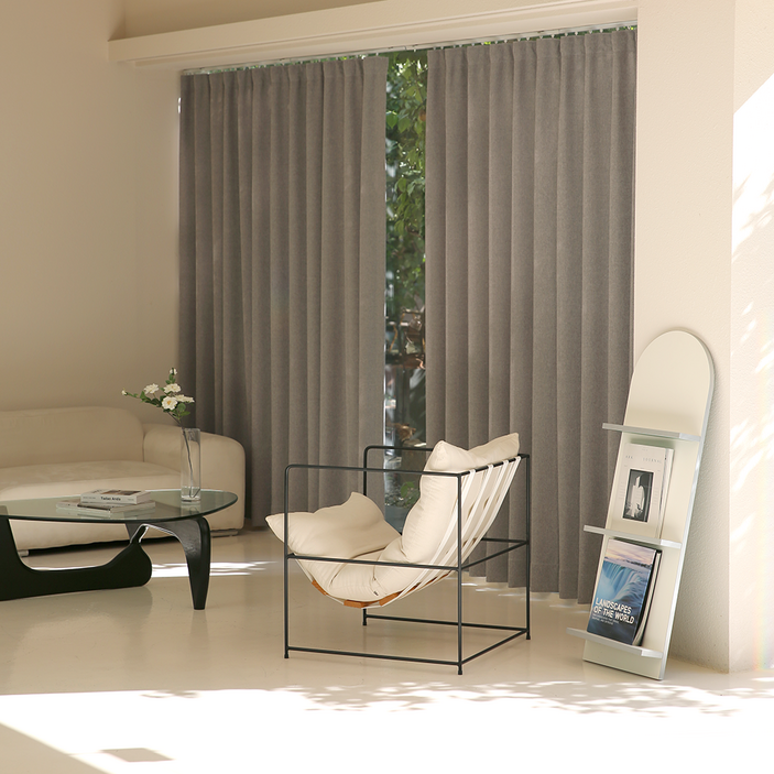 윈도우드레스 무드 형상기억 암막커튼 2p + 커튼끈 세트