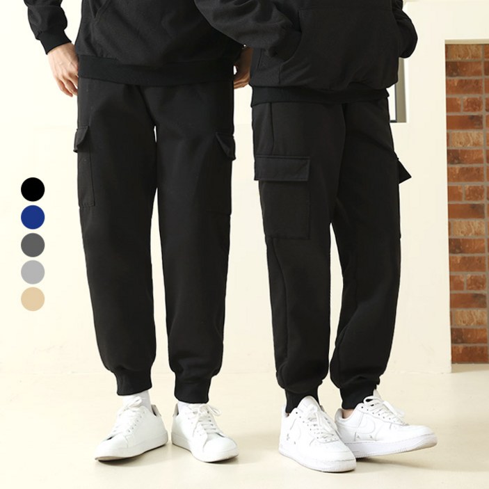 텐클로 빅사이즈 2644인치 남녀공용 기모 안감 트레이닝 조거 팬츠