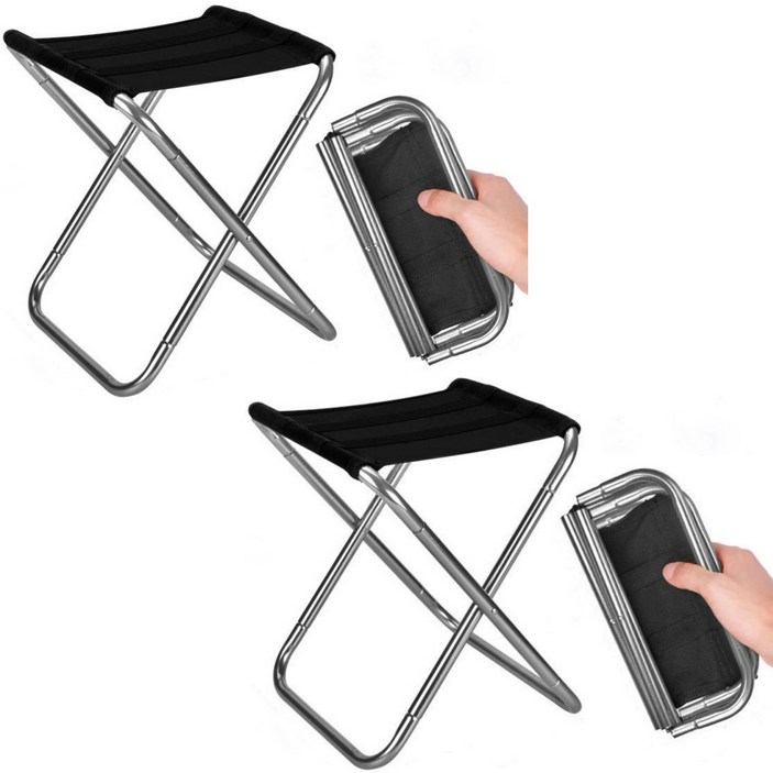 접이식낚시의자 초경량 휴대용 접이식 미니 의자 2개 세트