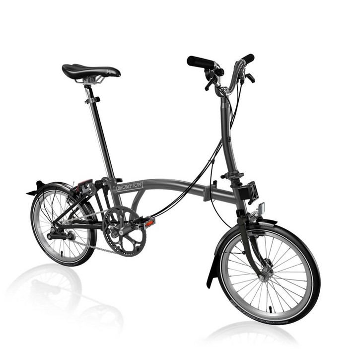 Brompton P Line Urban 미드나잇 블랙 티타늄 후방