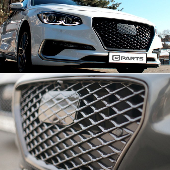 그랜저IG 지파츠 교체형 스포츠 블랙 그릴 튜닝, 블랙