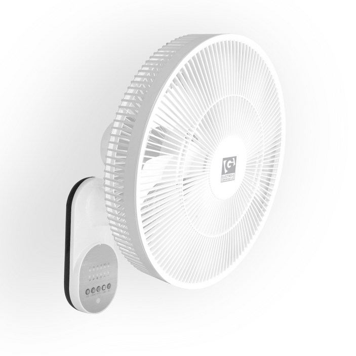 일렉트로지 저소음 벽걸이 선풍기 16인치 소형 서큘레이터 리모컨 가정용 사무실용 GEF-16FR, GEF-16FR