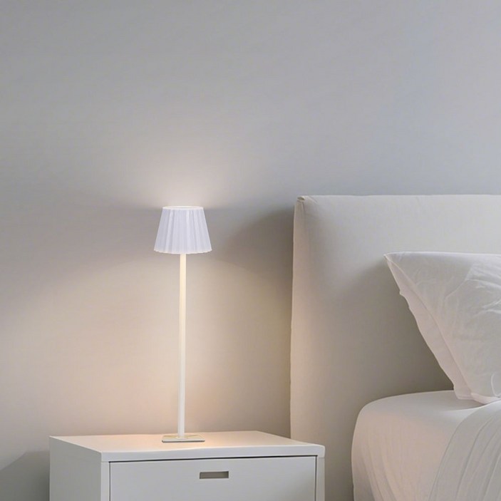 Felorita 밝기 조절 무드등 충전식 LED 취침등 수면등 3색 인테리어조명, 화이트