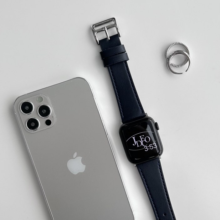 제이데코 애플워치 호환 베이직 가죽 스트랩 밴드