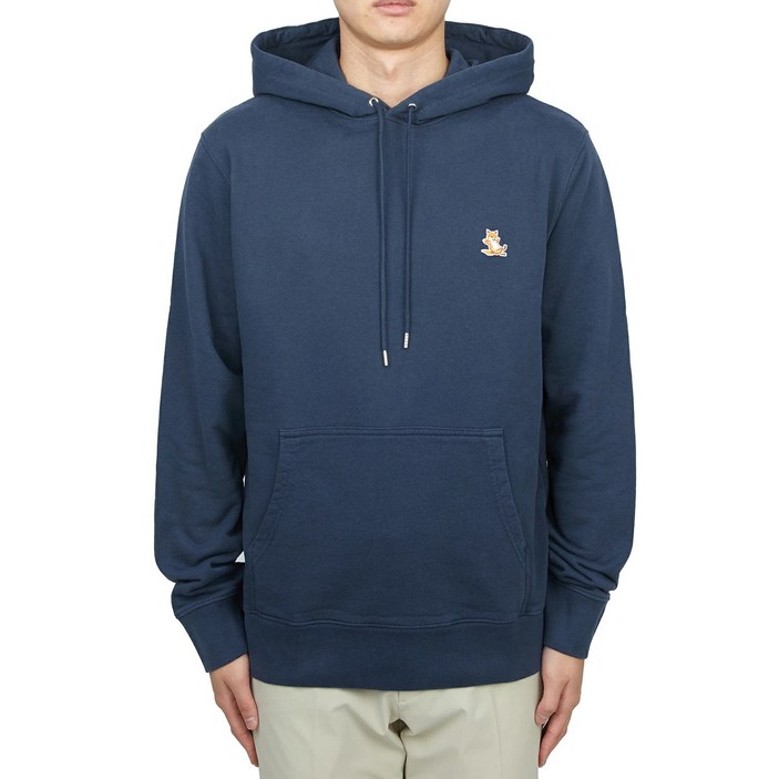 24FW 메종키츠네 후드티 폭스 헤드 패치 레귤러 후디 LM00702KM0001 P476