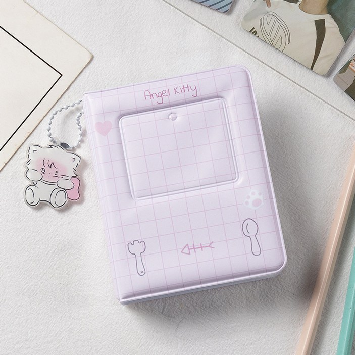 미니 포토카드 앨범 콜렉트북, 핑크