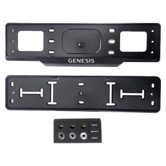 제네시스 라이센스 플레이트 가드  볼트 세트 2P 번호판가드 블랙