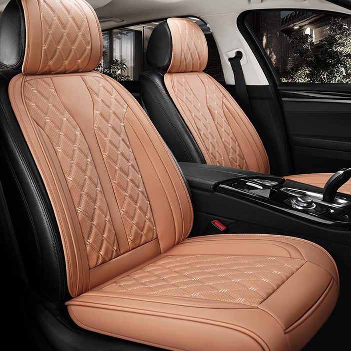 쏘렌토시트카바방석 쏘렌토R MQ4 하이브리드 올뉴 더뉴 XM3 트레일블레이저 풀커버 운전석 조수석 뒷좌석 의자시트보호 보조 2p 3p 여름 겨울 봄 가을 사계절용, 앞좌석마션브라운, 2개