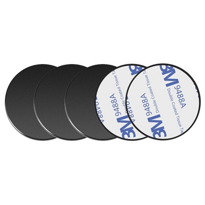 나오미 자석거치대용 마그네틱 철판 메탈 자석 플레이트, 검정, 1개