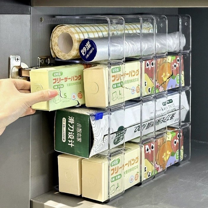 별별모아 키친 호일 위생 롤팩 비닐 정리 보관 다용도 수납, 1개